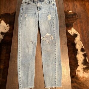 Old Navy Light Wash Ripped Skinny Jeans